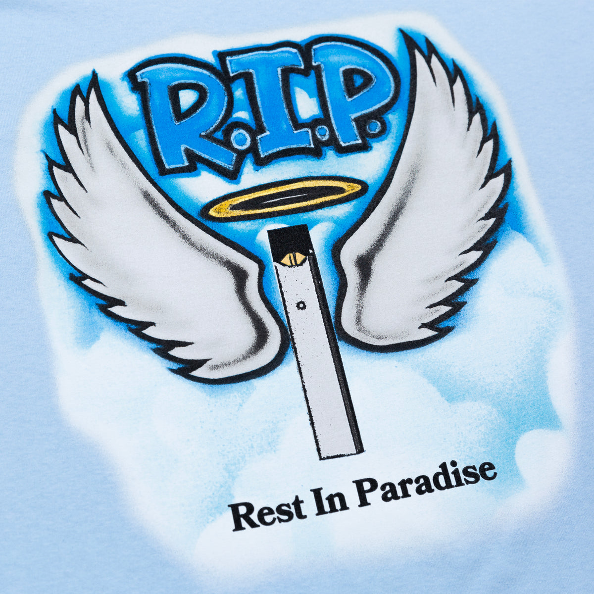 RIP Juul SS Tee Light Blue 1800Paradise