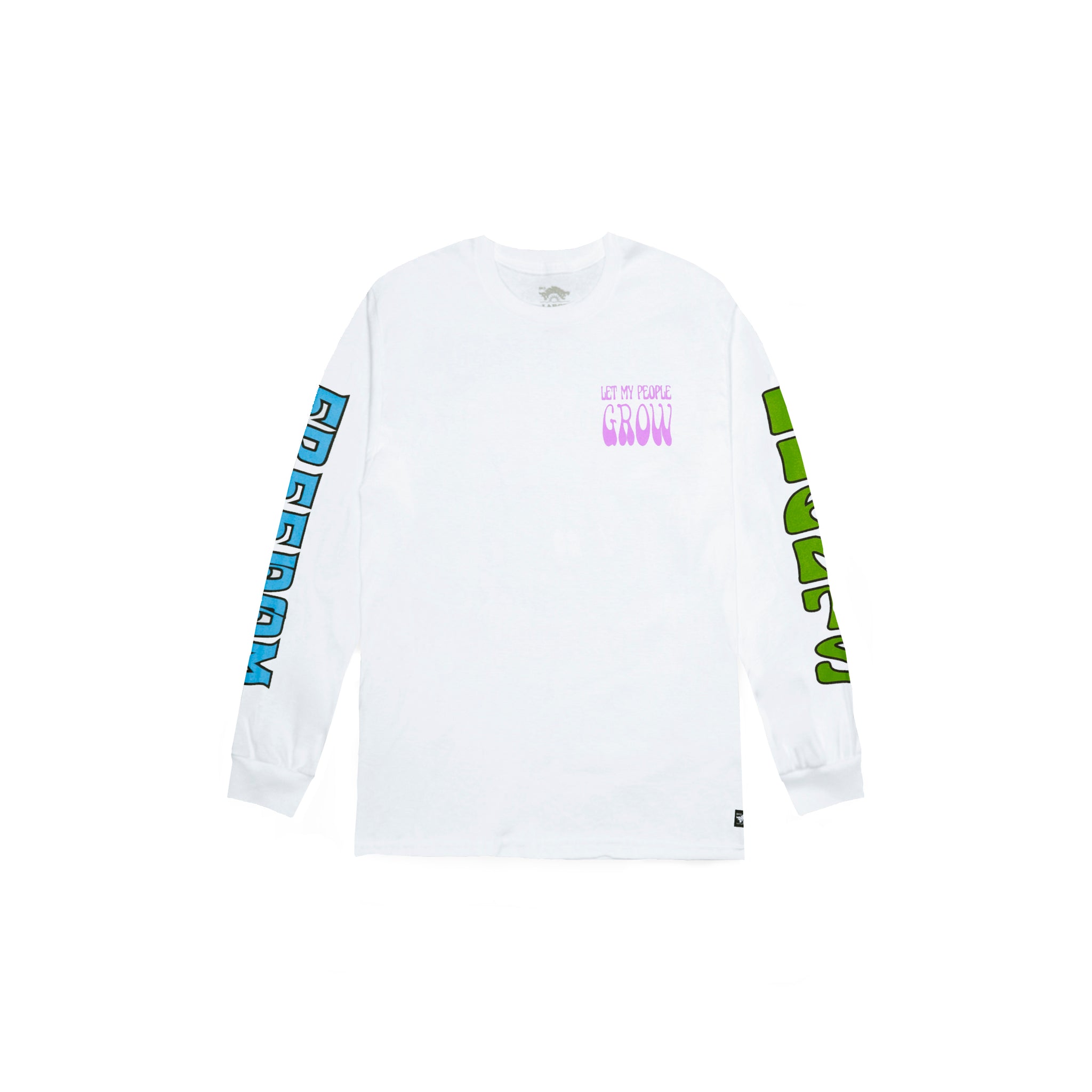 Front view of Made in Paradise World Drug Trade Collection "PLANT LIFE" white long sleeve t-shirt