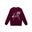 Back view of Made in Paradise World Drug Trade Collection "PARTY STARTER" burgundy crewneck