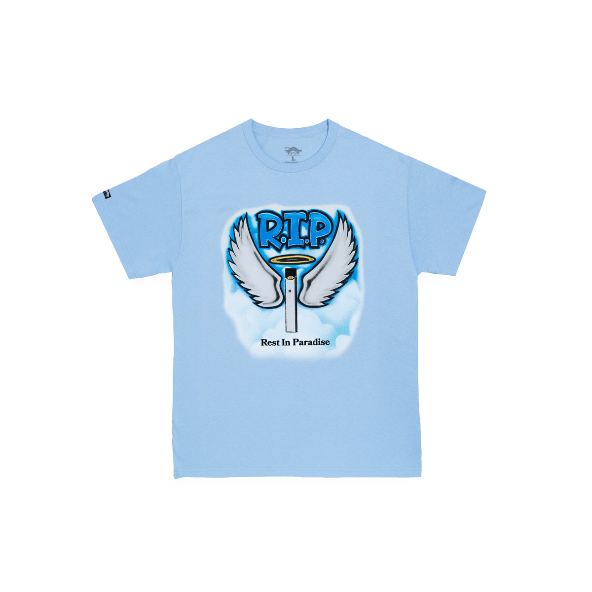 RIP Juul SS Tee Light Blue 1800Paradise